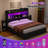 Sherell Queen Size Bed Frame with 4 Storage Drawers,Black-100845094-100845099