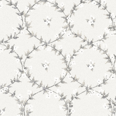 Dail Non-Pasted Vinyl Floral Wallpaper Roll