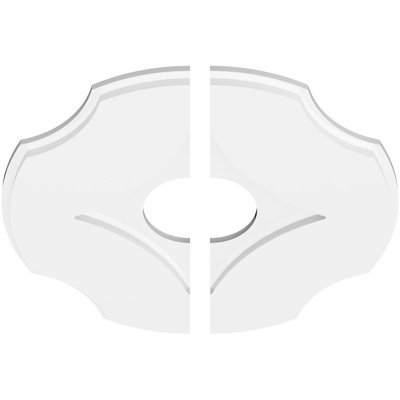 Médaillon de plafond contemporain en PVC 20 po x P 5 po x P 7 po x P 1 po Percival