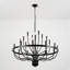 Lustre noir 39 po