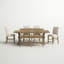 Averie Crossing 6 Piece Extendable Counter Height Solid Wood Dining Set