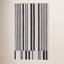 Ryo Ivory Black Hand-Tufted Striped Rug