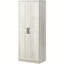 Armoire de rangement de salle à manger à 5 tablettes, garde-manger autoportant de 63 po avec 2 portes, blanc pour et pièce, portes