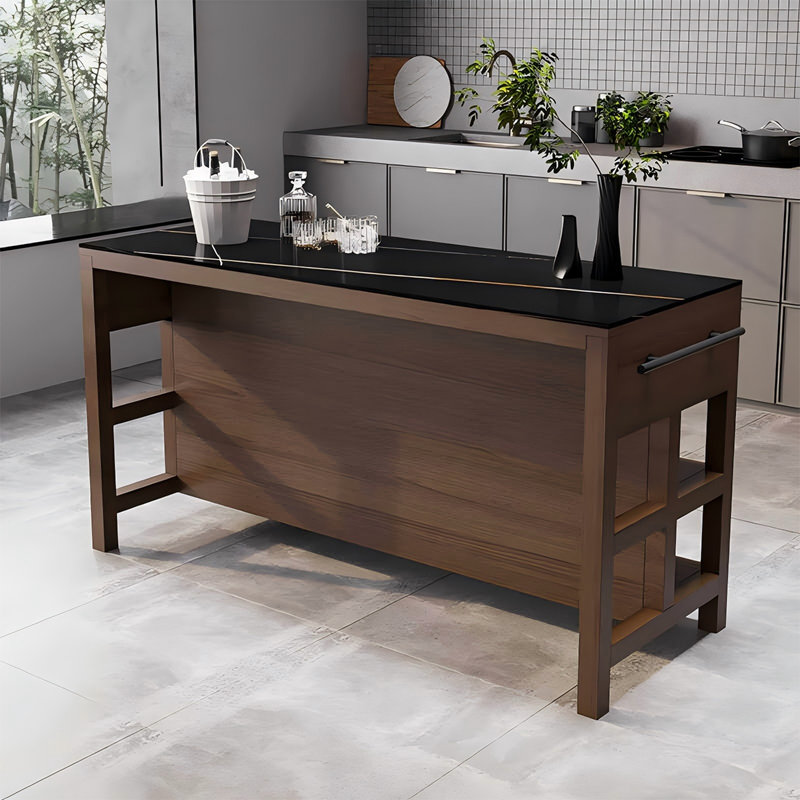 Comptoir de cuisine avec îlot de cuisine 39,37 po, H 33,46 po x l 39,37 po x P 23,62 po