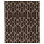Flatweave Wool Area Rug in Espresso