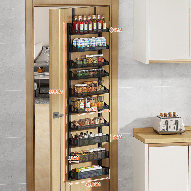 Cabinet Shelving Rack, Matte Black
