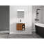 Meuble-lavabo 24 po avec lavabo en céramique blanche. Design moderne, porte à fermeture en douceur. Structure en contreplaqué, -. Et évier