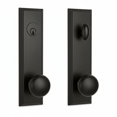 Atteberry Knobs With Deadbolt Reversible Entry Set