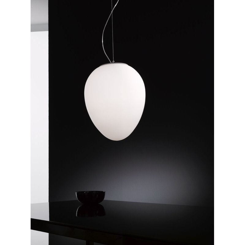 Alice 1 - Light Light Grey Geometric Pendant, 35 cm