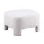Repose-pieds en sherpa blanc
