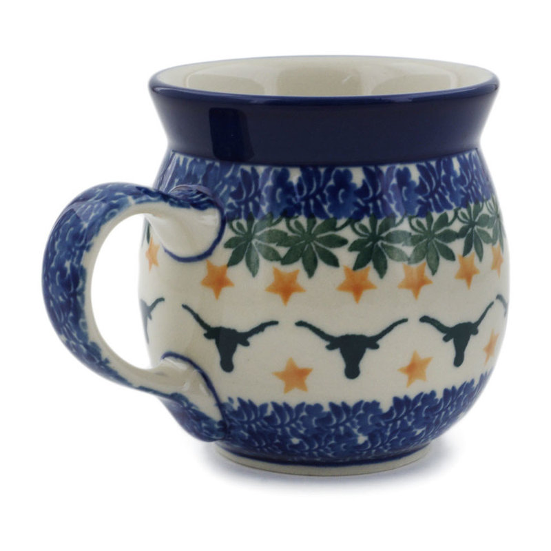 Handmade Stoneware Porcelain Coffee Mug Teacup and Saucer, 8