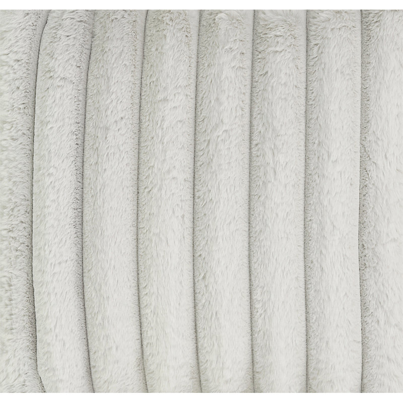 Méridienne 40 po Minky Dove, Polyester blanc