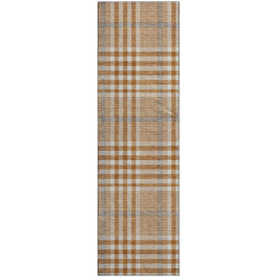 Premium Machine Washable Corry AMF1054 Plaid Rug