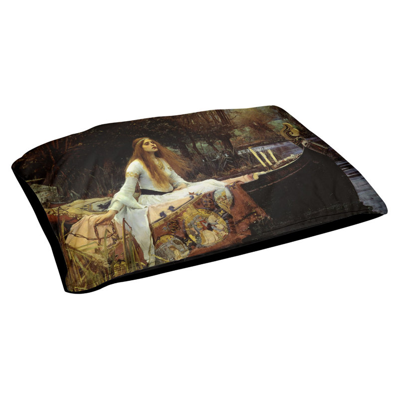 Coussin Carollo la Dame de Shalott, Petit (L 29,5 po x L 19,5 po)