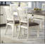 Antique White Finish 7Pc Dining Set With 6 Drawers And Upholstered Side Chairs For Elegant And Practical Dining-1139371701