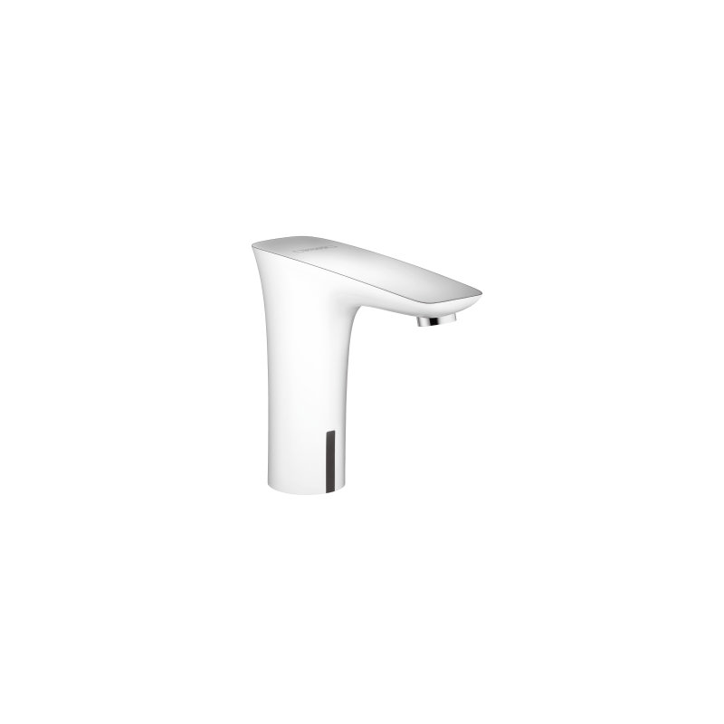 PuraVida Single Hole Bathroom Faucet, White