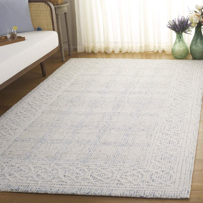 Stratford Geometric Hand-Tufted Wool Area Rug, Rectangle 5' x 8'