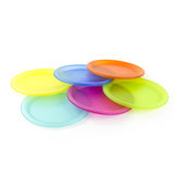 Colourful 10-Inch Reusable Plastic Dinner Plates