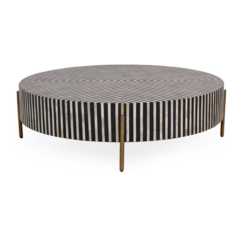 Chameau Coffee Table, 12" H x 42" L x 42" W