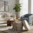 16"W Round Storage Ottoman With Removable Lid, Modern Tiered Upholstered Footstool In Beige Soft Chenille Fabric