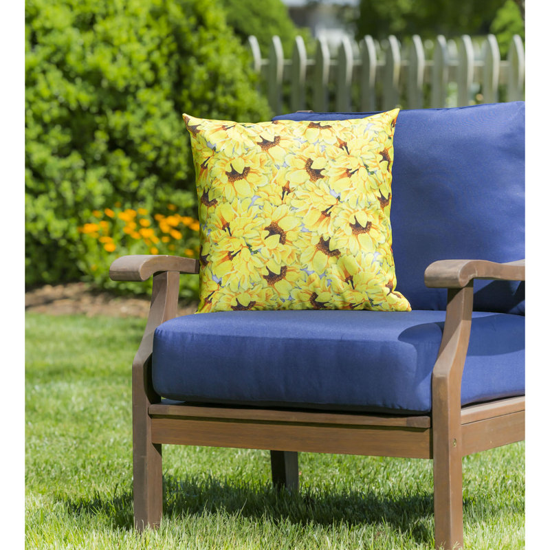  Housse de coussin extérieure interchangeable Honey Bee And Flowers