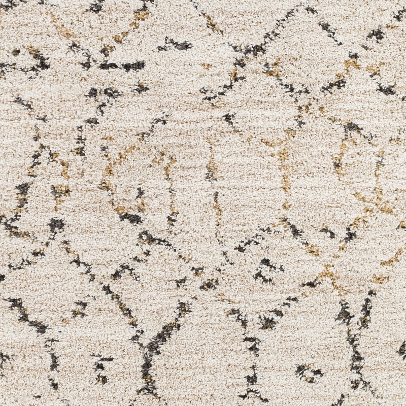 Tapis beige à motif géométrique Moyo, Rectangle 7 pi 10 po x 10 pi