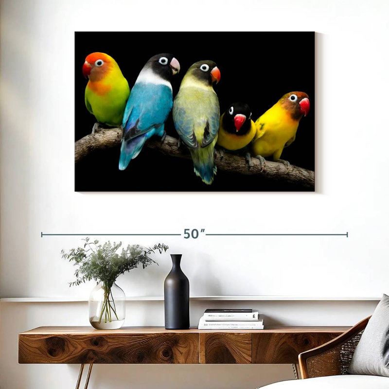 Brampt Five Lovebird Pets, 26" H x 39" W