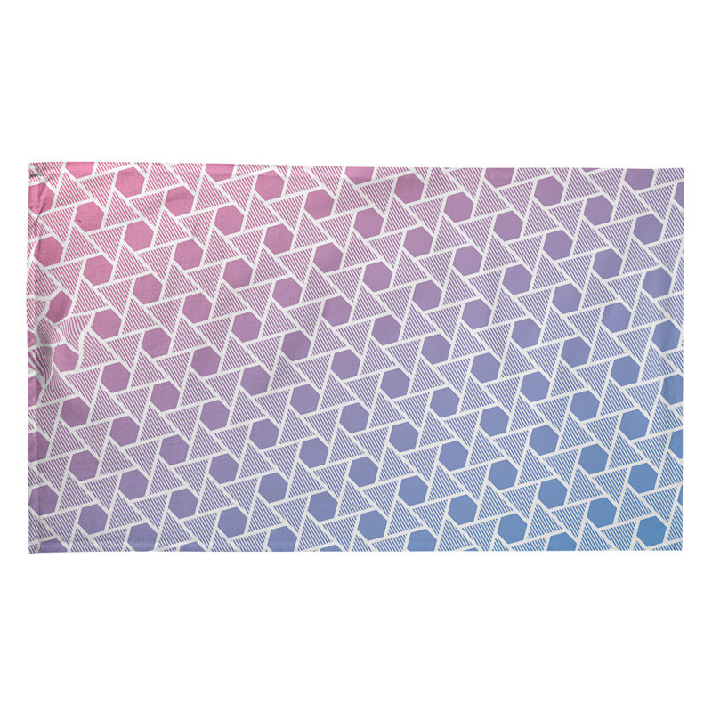 Tea Towel Kitchen Towel, Pink/Blue, Cotton Twill