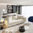 82.7 " Plush Corduroy 3-Seat Sofa,Modern Comfy Upholstered Sofa Cloud Couch, Convertible Deep Seat Sofa with Soft Pillows-1517482575