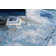 Cosmo Rectangle Abstract Hand-Knotted Area Rug in Blue/Silver/Dark Gray
