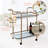 Malaisha 27" Width Metal 2-Shelf Serving Cart
