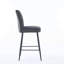 Chaise de bar réglable en fer, ensemble de 2 chaises de bar en velours-1269612252