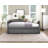 1Pc Daybed With Trundle Fabric Upholstery Wooden Frame Modern Home Furniture-1093715303