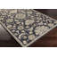 Tapis oriental en laine touffeté à la main à motif encre / beige / écume de mer / brun clair Arden-15740548