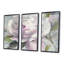 Twilight pivoine - Shabby Elegance, ensemble de 3 toiles murales encadrées-374959115-374959116