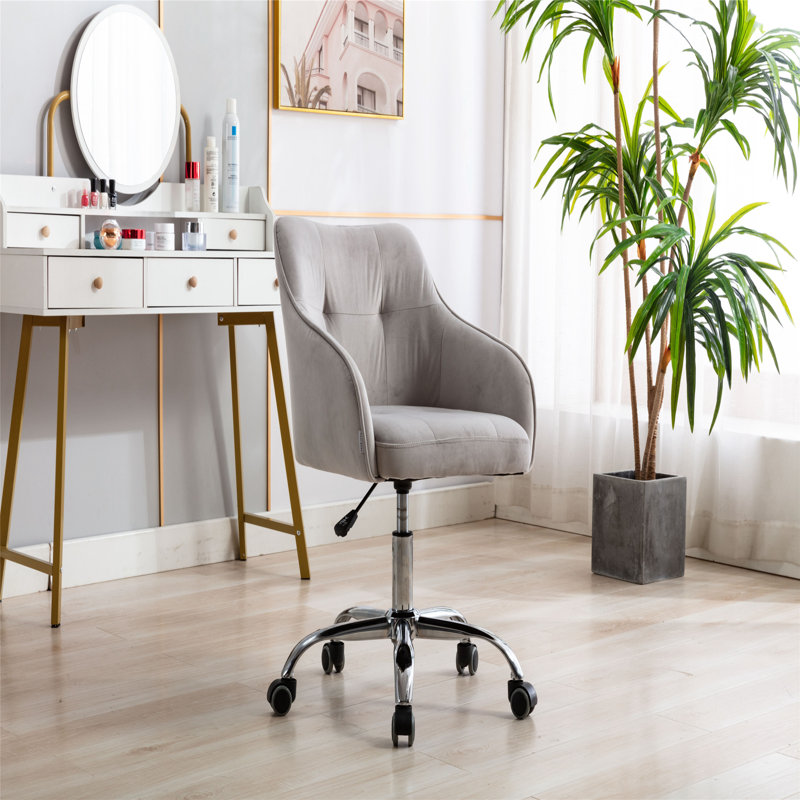 Chaise de travail Cesc, Gris clair