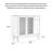 Japanese-style ventilated slatted door solid wood shoe cabinet