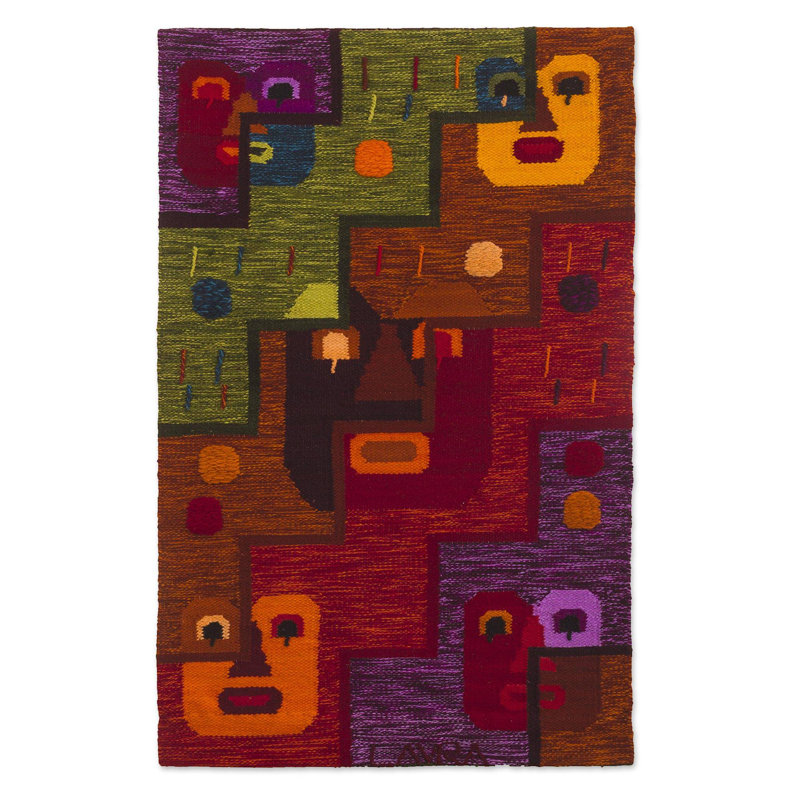 Hand Woven Blended Fabric Tapestry