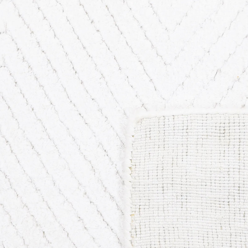 Chevelle Chevron Area Rug in Alabaster, Rectangle 5' x 8'