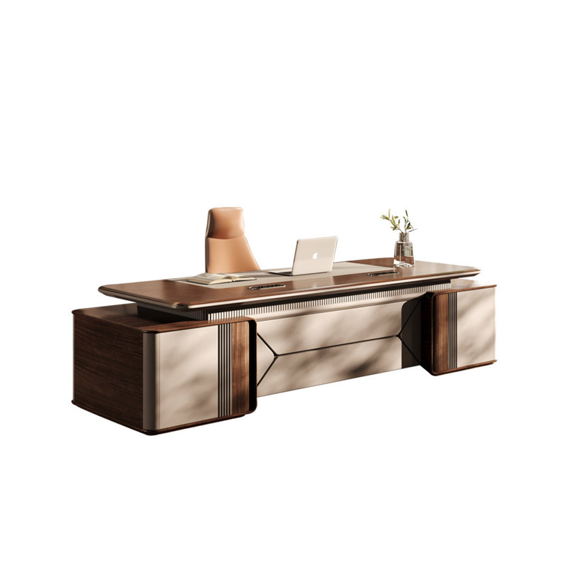 Bureau de direction rectangulaire minimaliste haut de gamme 110,24 ", H 29,92 po x l 110,24 po x P 39,37 po