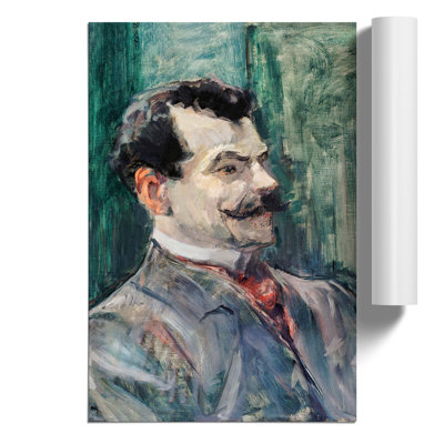 Portrait Of Andre Rivoire by Henri De Toulouse-Lautrec - No Frame Painting