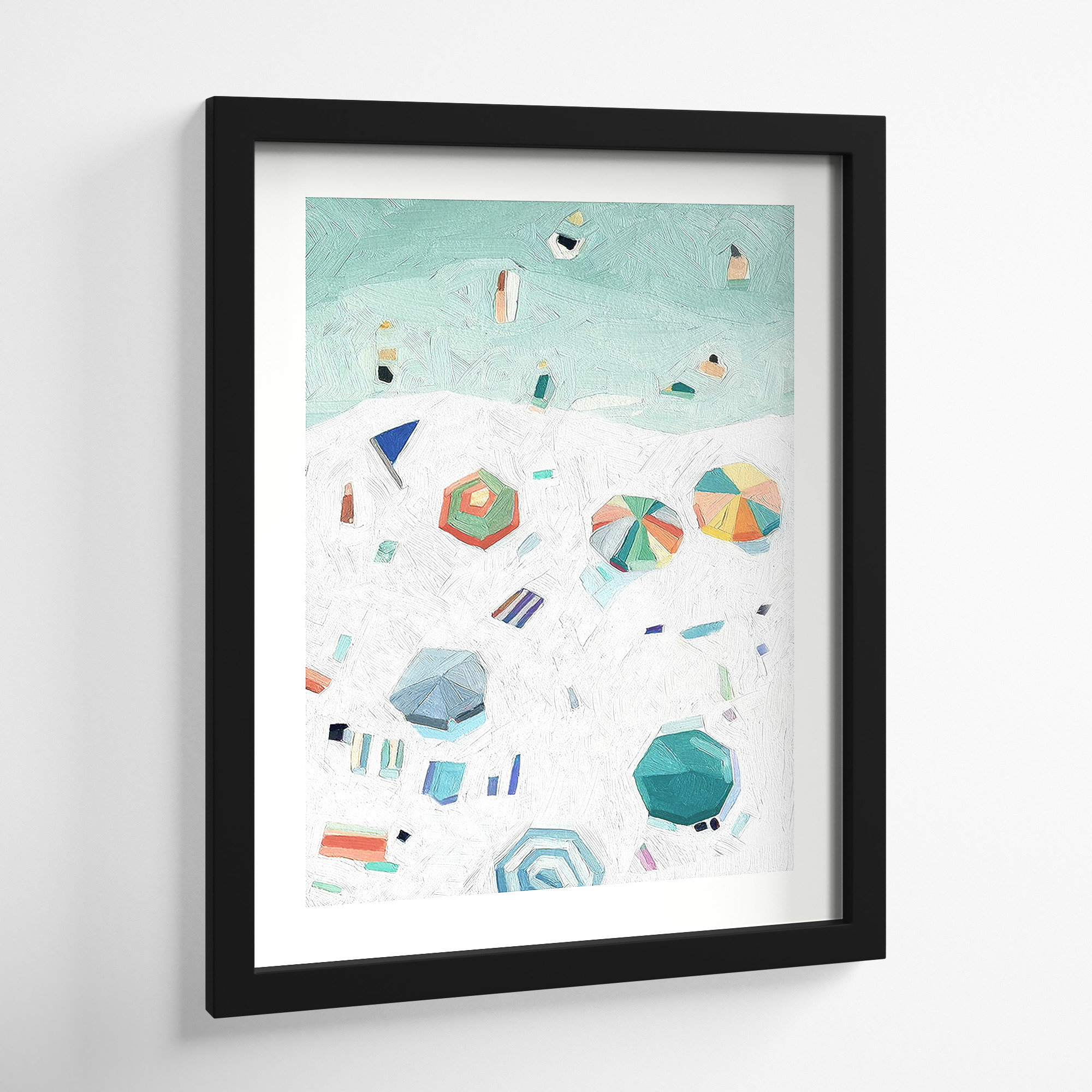 Beach Vista II by Emma Scarvey, Black Framed Paper, 21" H x 17" W