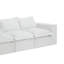 Canapé modulaire rembourré sans dossier en chenille avec dossier rembourré - entièrement comprimé, aucun assemblage requis-774444521-774444436-777768769