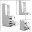 Ensemble de 2 tables de bout Modern Night Table avec port de charge USB et veilleuse à commande vocale intelligente, 2 tiroirs, tablette de rangement-251860585
