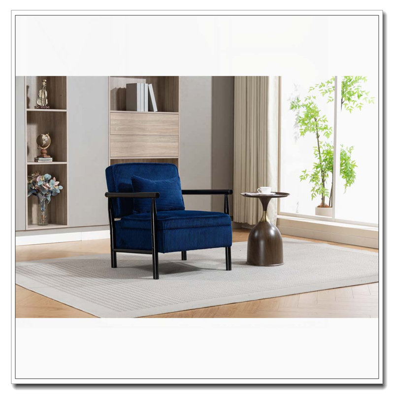 Chaise d'appoint moderne, Bleu antique
