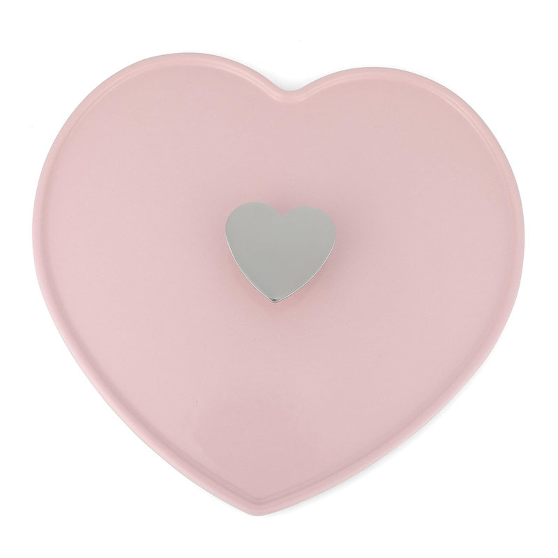 Martha Stewart Heart Shape 2 QT Enamel Cast Iron Dutch Oven - Pink, Pink, 4 quarts