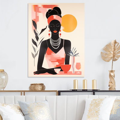 Doux couleur boho art africain III - art mural métal afro-américain