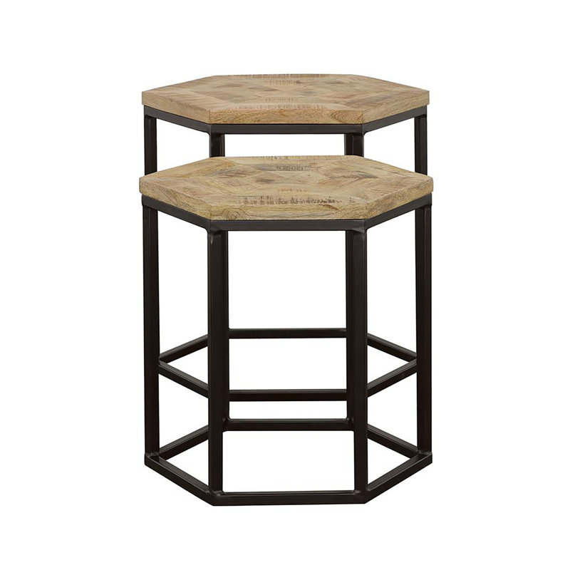 Ensemble de 2 tables gigognes