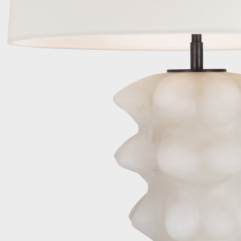 Luxor Table Lamp, Alabaster/Bronze
