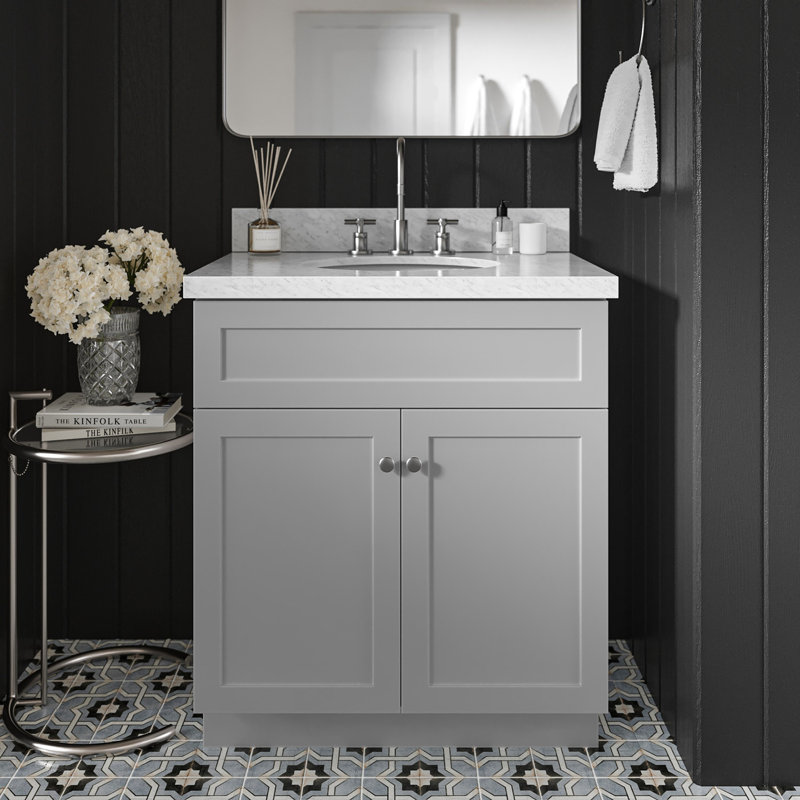 Ensemble de meuble-lavabo double 31 po Abell, Gris